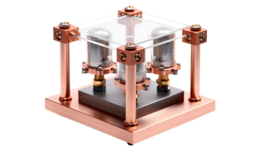 Thermal Conductivity with the Advanced Apparatus for Heat on a White or Clear Surface PNG Transparent Background.