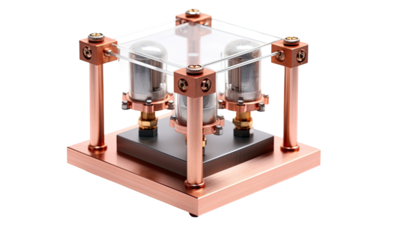 Thermal Conductivity with the Advanced Apparatus for Heat on a White or Clear Surface PNG Transparent Background.