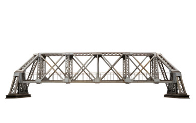 Navigating Landscapes with the Strength and Elegance of a Bridge on a White or Clear Surface PNG Transparent Background.