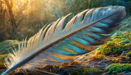 close up of a feather