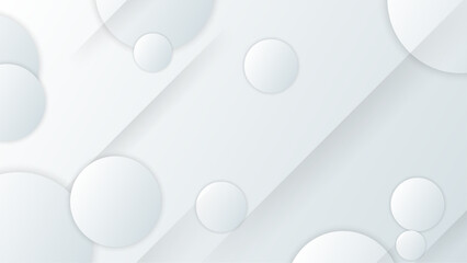 White vector minimalist simple and modern abstract geometric background. White vector presentation background for poster, banner, wallpaper, mockup, flyer, and report. White vector presentation