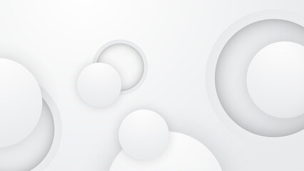 White vector abstract geometrical shape modern background. White vector presentation background for poster, banner, wallpaper, mockup, flyer, and report