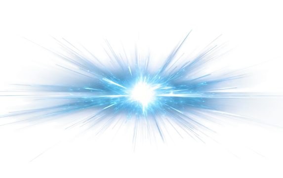 The Sublime Beauty of Blue Light Flashes as Day Turns to Night on a White or Clear Surface PNG Transparent Background.