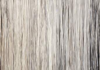 Closeup of vertical plastic fibers abstract background