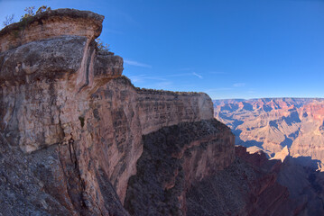 Fototapeta na wymiar Walls of Pima Point at Grand Canyon AZ