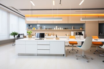led lighting in a sleek office interior