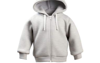 Maximum Comfort with Children Zip Up Hoodies Featuring Fleece on a White or Clear Surface PNG Transparent Background.