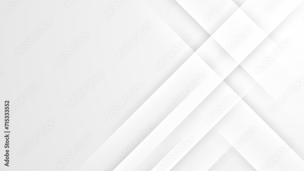 Wall mural white vector minimalist simple and modern abstract geometric background. vector presentation backgro