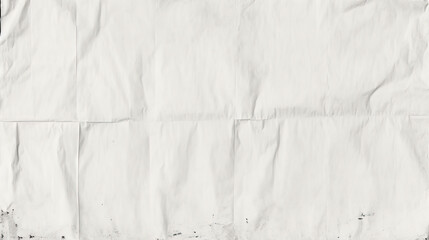 white crumpled and creased paper poster texture background. old white paper, vintage paper