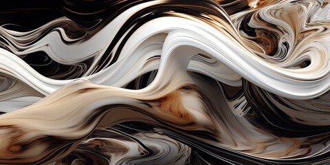 Abstract wave pattern background in liquid metal style