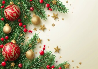 Obraz na płótnie Canvas Christmas Greeting Card Season Greetings Happy Holidays Merry Christmas Festive 5x7 Background Wallpaper Image