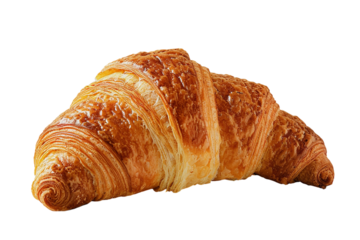 croissant isolated on transparent background