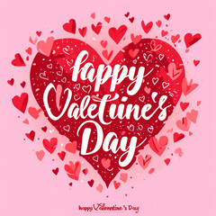 Valentine's Day heart-shaped background.