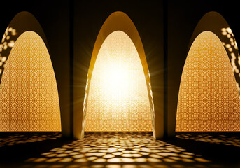 Islamic background photo. Mosque and shadows. islamic background photo.