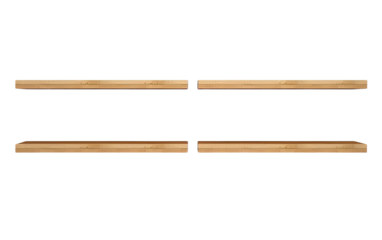 Serenity in Your Office with Floating Shelves Bringing Order and Beauty on a White or Clear Surface PNG Transparent Background.