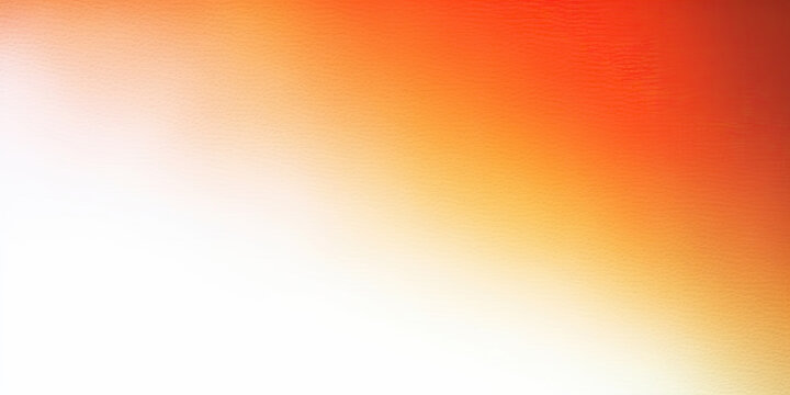 Bright fire red orange carrot coral yellow gold beige white abstract background. Color gradient ombre. Wavy blurry lines. Rough grain noise. Light glow vivid. Design.