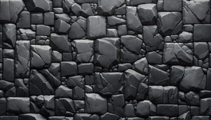 Fototapeta premium Abyssal Masonry: Stonework Depths. Generative AI.