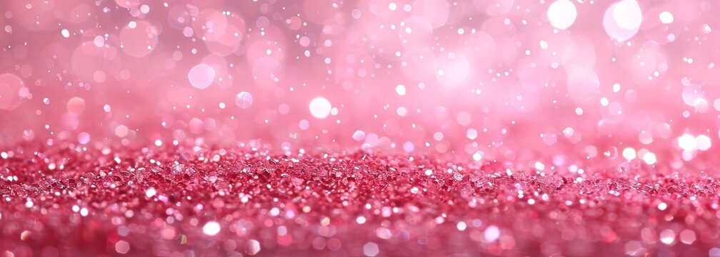 Abstract shiny pink glitter background