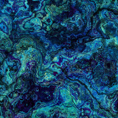 Fototapeta na wymiar Abstract Marble texture. Fractal digital Art Background. High Resolution. Turquoise texture. Can be used for background or wallpaper
