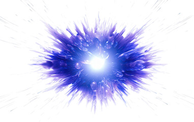 Encounter the Mystical Aura of Indigo Light Flashes, a Sight to Behold on a White or Clear Surface PNG Transparent Background.