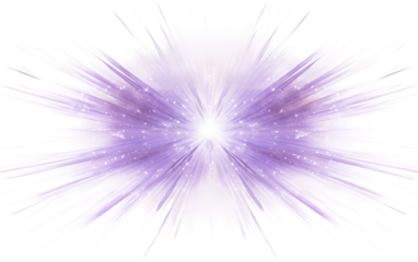Lavender Light Rays the Scene with Sublime Beauty and Serenity on a White or Clear Surface PNG Transparent Background.