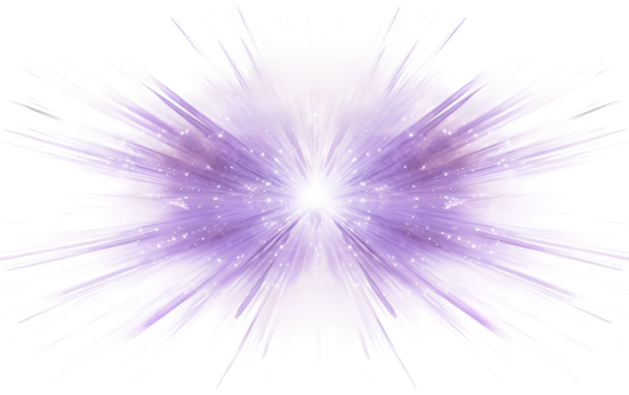 Lavender Light Rays the Scene with Sublime Beauty and Serenity on a White or Clear Surface PNG Transparent Background.