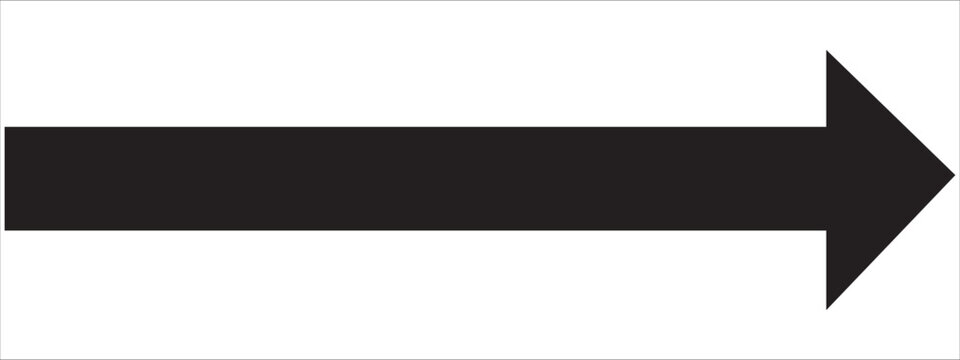 recommend clip art: Arrow icon. Black arrow pointing to the right. Black direction pointer.
