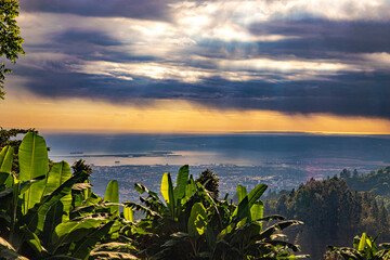 jamaica landscape in carribean sea and wild nature