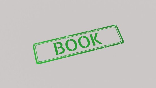 BOOK Stamp pressing on a paper