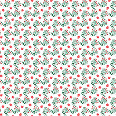 Free vector color small flower pattern.