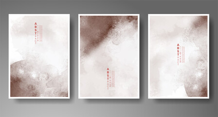 Cover template with watercolor background. Design for your cover, date, postcard, banner, logo.