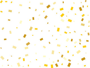 Gold Rectangular Confetti
