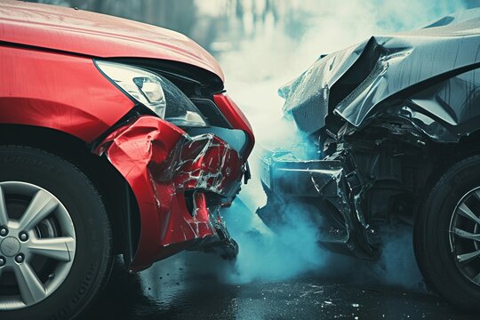 Collision between two cars