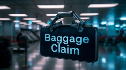 Airport Sign: Baggage Claim