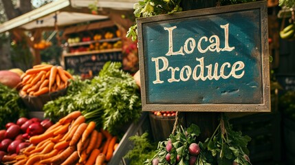 Farm Stand Sign: Local Produce