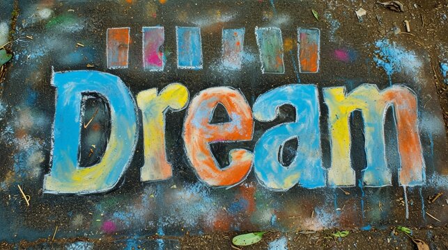 Dream Sidewalk Chalk Art