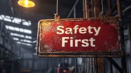 Workshop Sign: Safety First