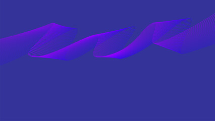 Violet background with pink Purple Blue wave lines Flowing waves design Abstract digital equalizer sound wave. Line Vector illustration for tech futuristic innovation concept background Graphic design