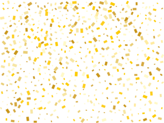 Gold Foil Rectangular Confetti