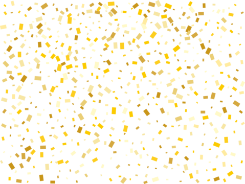 Gold Foil Rectangular Confetti