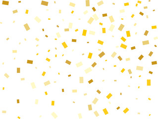 Gold Rectangular Confetti