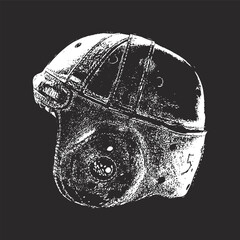 Dynamic Baseball Helmet Vector Illustration