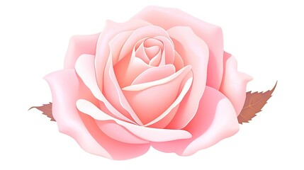 beautiful romantic flower illustration design. Generative Ai