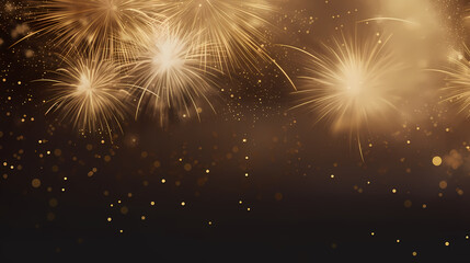 Naklejka premium Fireworks background for celebration, holiday celebration concept