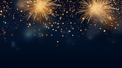 Obraz premium Fireworks background for celebration, holiday celebration concept