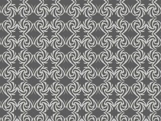 Gray curl spiral pattern design