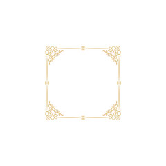 set border with gold outline color design