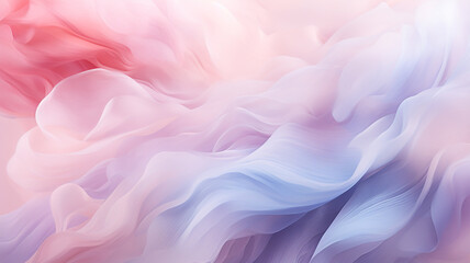 Abstract background with blue and pink silk fabric. 3d rendering