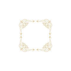 set border with gold outline color design
