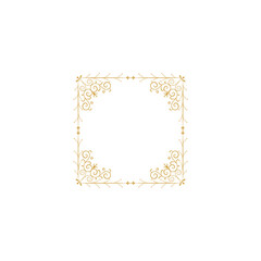 set border with gold outline color design